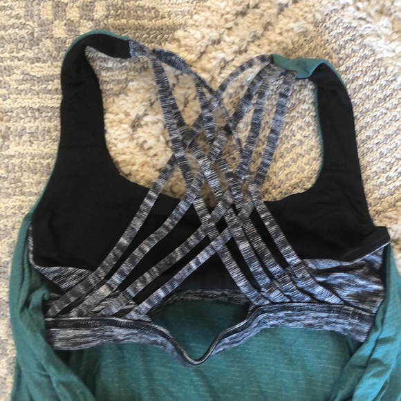 Lululemon Tank with Built In Strappy Bra - Picture 3 of 4